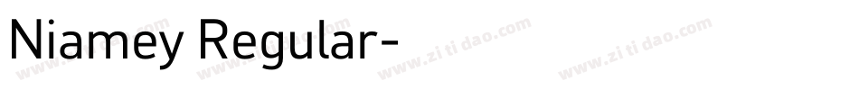 Niamey Regular字体转换
